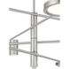 Swivel LED 36 inch Brushed Nickel Chandelier Ceiling Light