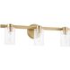 Bedminster 3 Light 24 inch Champagne Gold Vanity Light Wall Light
