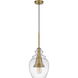 Girona 1 Light 8.5 inch Antique Brass Pendant Ceiling Light