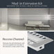 TE Series Silver 48 inch Extrusion Kit, Mud-In