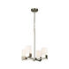 Novela 4 Light 18.38 inch Brushed Nickel Chandelier Ceiling Light