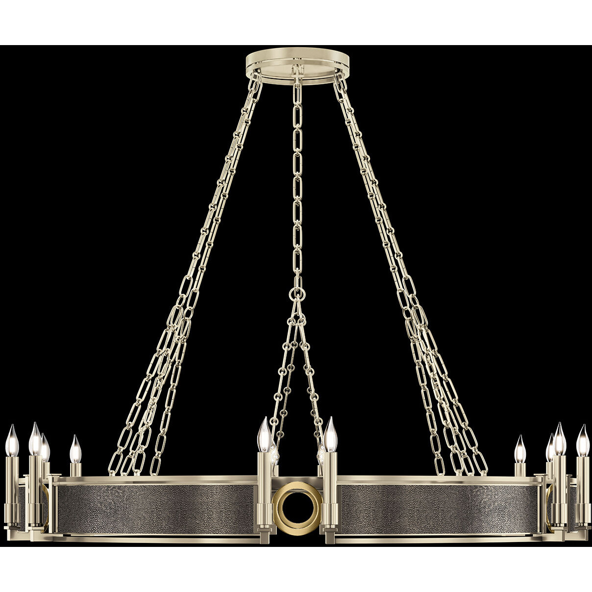 Mirage 12 Light 49.75 inch Gold Chandelier Ceiling Light