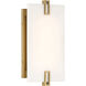 Aizen LED 6 inch Soft Brass Wall Sconce Wall Light