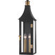 Wes 2 Light 7 inch Patina Brass/Textured Black Wall Sconce Wall Light