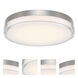 Pi LED 15 inch Stainless Steel Flush Mount Ceiling Light in 3500K, 15in.