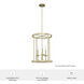 Briargrove 3 Light 15 inch Modern Brass Foyer Pendant Ceiling Light