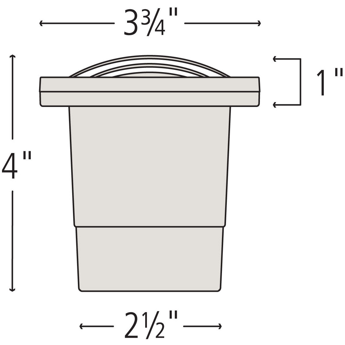 Hardy Island 12V 4 watt Matte Bronze Landscape Well Light in 60 Degree, 3000K, 60-Degree Flood Grill Top 