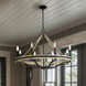Sonoma 8 Light 34 inch Dark Bronze Chandelier Ceiling Light