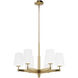 Nolita 6 Light Alturas Gold Chandelier Ceiling Light
