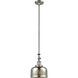 Franklin Restoration Bell 1 Light 8 inch Brushed Satin Nickel Mini Pendant Ceiling Light in Incandescent, Silver Plated Mercury, Franklin Restoration