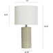Sandwave 19.5 inch 60.00 watt Sandstone and Brussels Off-White Table Lamp Portable Light