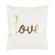 Glyph 18 X 18 inch Cream/Metallic - Gold Pillow Kit, Square