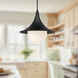 Alora Mood Fuji Pendant Ceiling Light in Matte Black