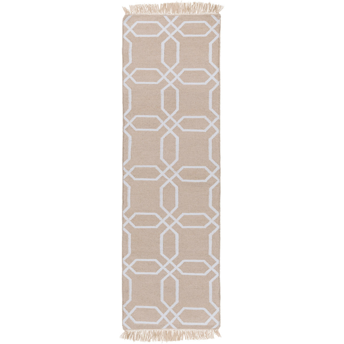 Lagoon 66 X 42 inch Ivory, White Rug