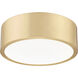 Coronado LED 12.25 inch Modern Gold Flush Mount Ceiling Light