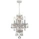 Welton 4 Light 11 inch Wet White Mini Chandelier Ceiling Light in Clear Swarovski Strass
