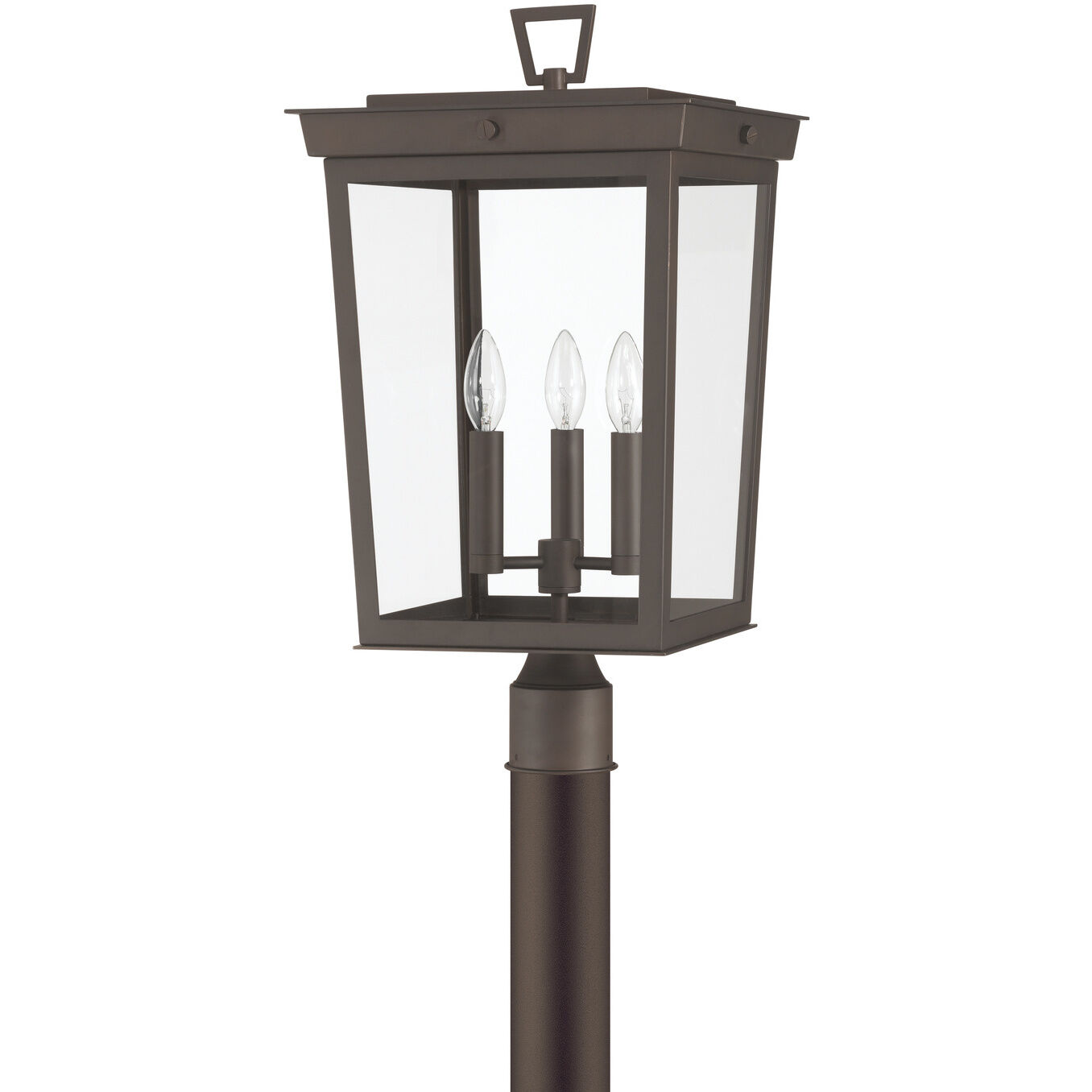 Belmont 3 Light 22.25 inch Twilight Bronze Outdoor Post