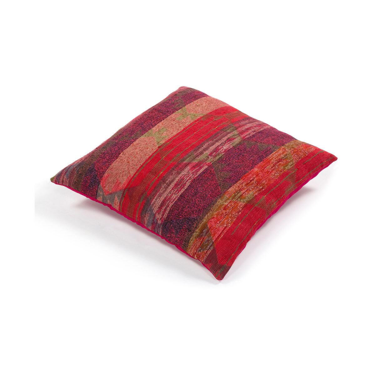 Thames 30 X 30 inch Pale Pink/Dark Red/Violet/Lime/Bright Pink Pillow Kit