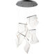 Rinkle LED 21.5 inch Brushed Gunmetal Multi-Light Pendant Ceiling Light