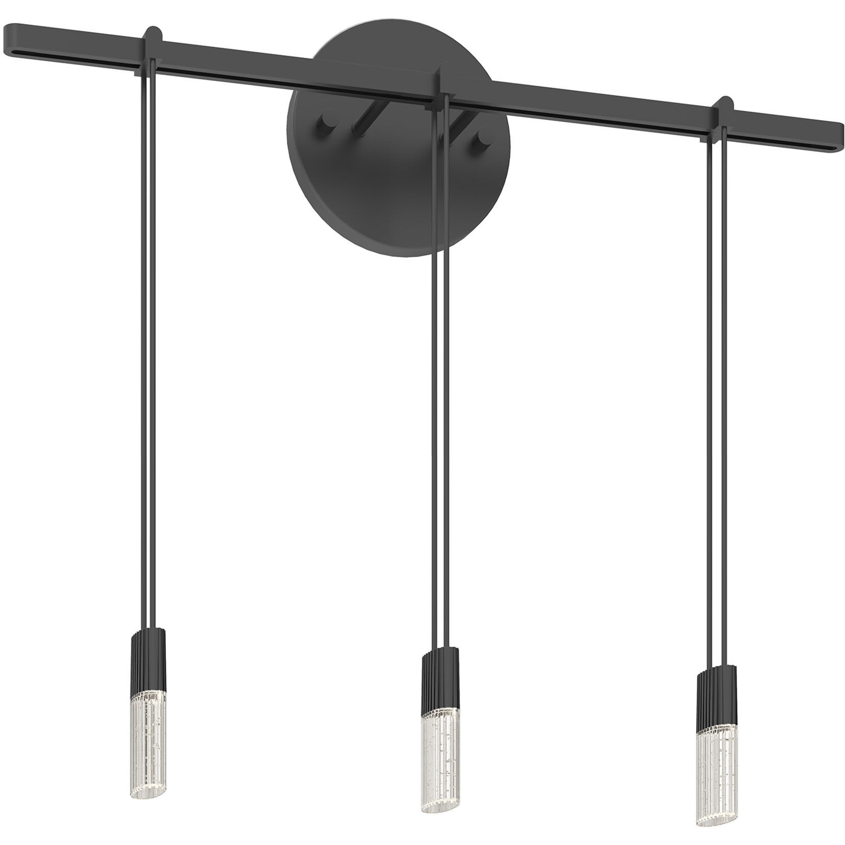 Suspenders LED 19 inch Satin Black ADA Sconce Wall Light