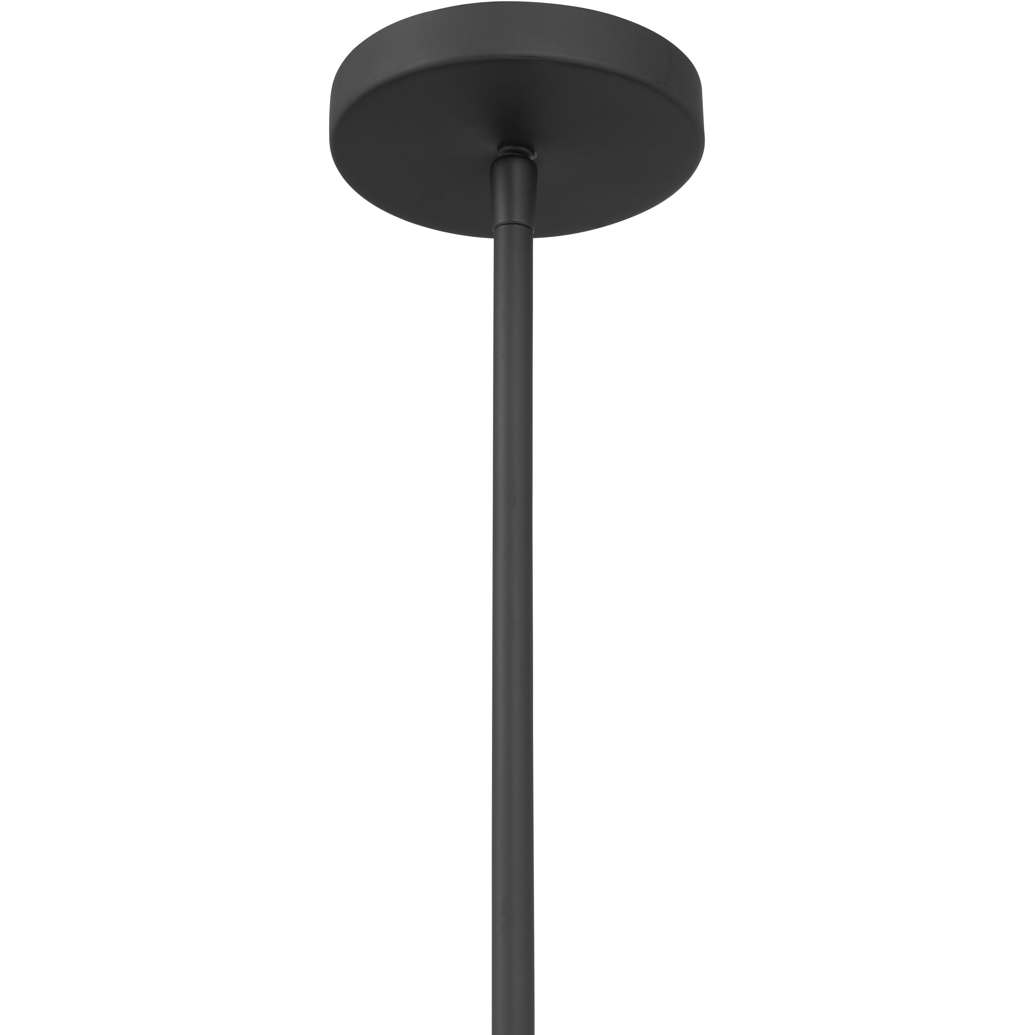 Ravik 1 Light 15.5 inch Dark Matte Black Convertible Pendant/Semi-Flush Mount Ceiling Light