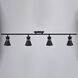 Alto 4 Light 120 Matte Black and Satin Brass Directional Light Ceiling Light