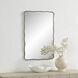 Basel 36 X 24 inch Dark Antique Brushed Brass Wall Mirror