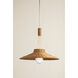 Laudine 1 Light 24.5 inch Aged Brass Pendant Ceiling Light