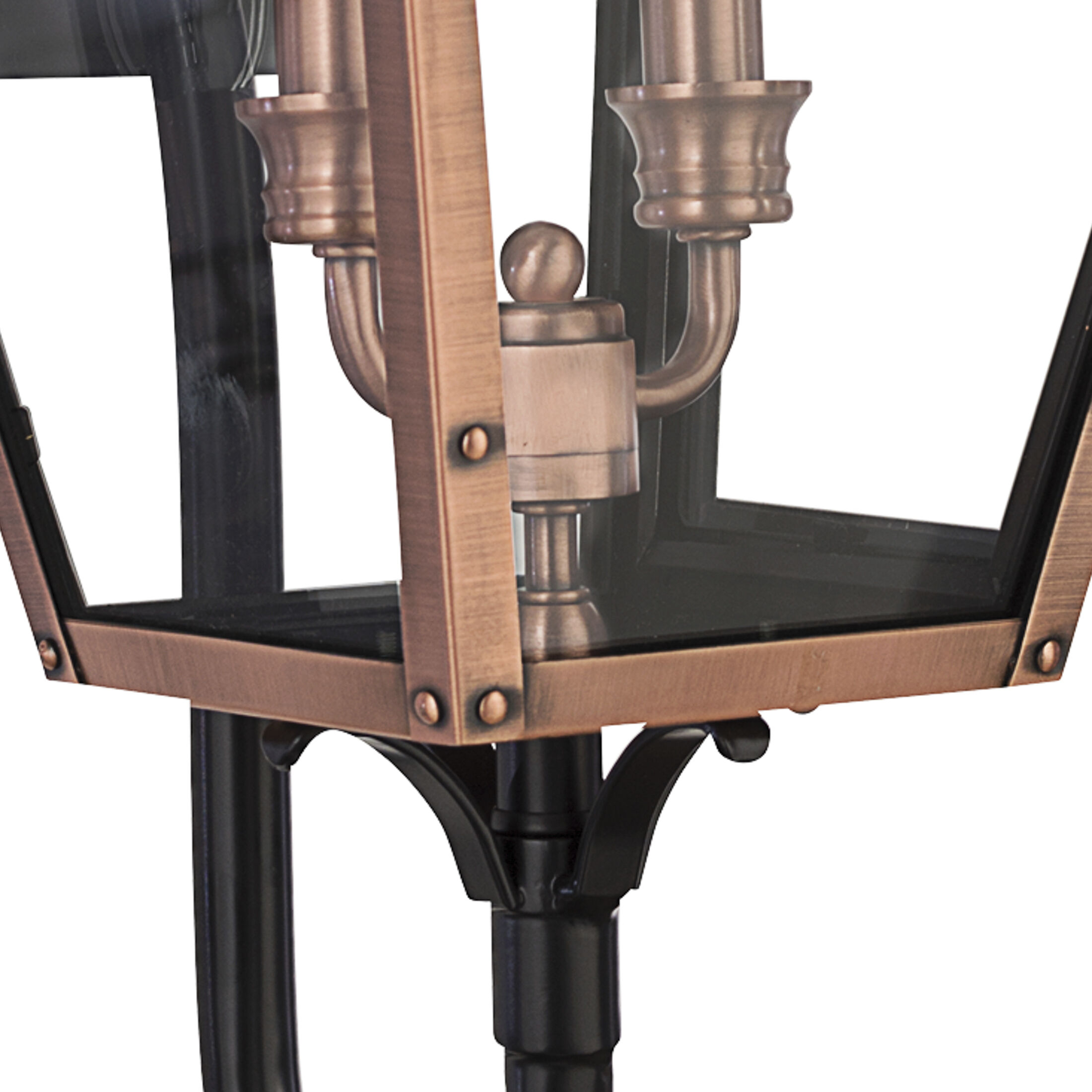 Rue De Royal 2 Light 24 inch Aged Copper Outdoor Wall Lantern