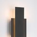 Jacks LED 15 inch Textured Black Exterior Wall Sconce