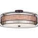 Laguna 4 Light 22 inch Renaissance Copper Pendant Ceiling Light, Naturals