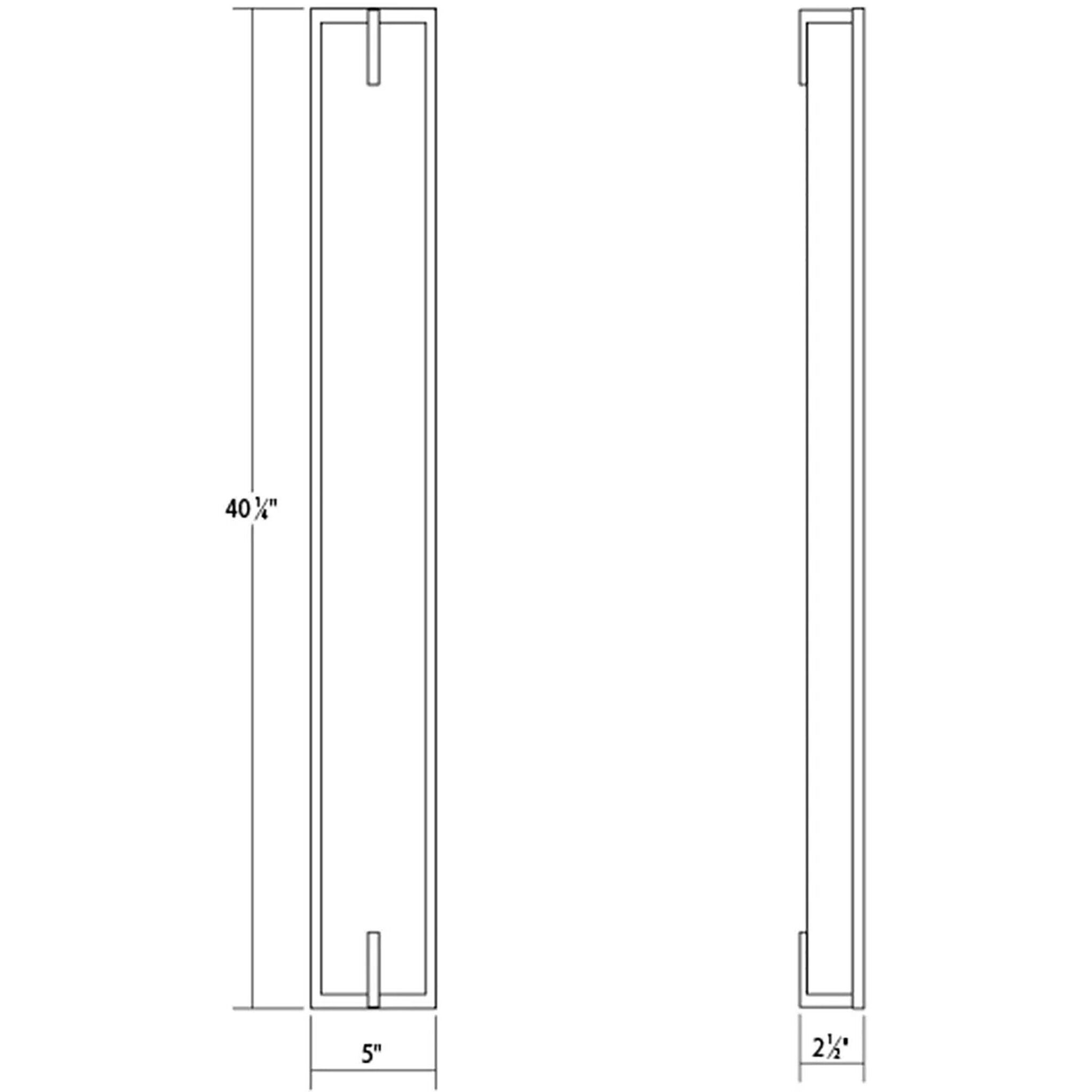 New Edge LED 5 inch Satin Black Bath Bar Wall Light