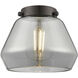 Nouveau 2 Fulton 1 Light 6.75 inch Brushed Satin Nickel Mini Pendant Ceiling Light in Incandescent, Plated Smoke