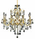 St. Francis 8 Light 26 inch Gold Dining Chandelier Ceiling Light in Royal Cut