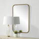 Jyn 36 X 24 inch Antique Brushed Brass Wall Mirror