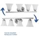 Germain St 4 Light 28.25 inch Polished Chrome Bath Vanity Wall Light