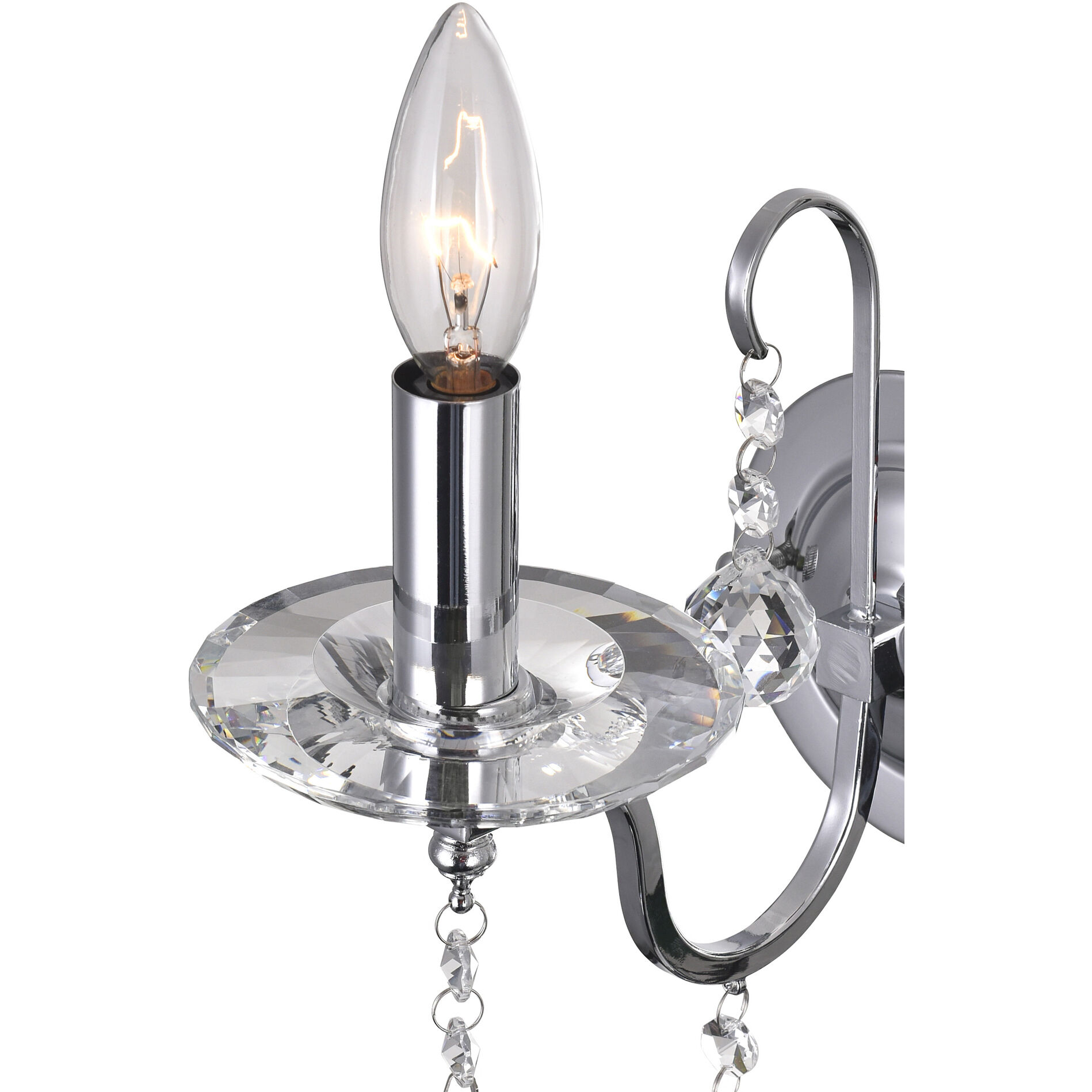 Valentina 1 Light 5 inch Chrome Wall Light