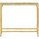 Honeycomb 36 X 11.75 inch Gold/Clear Console Table