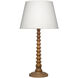 Revolution 31 inch 60 watt Natural Mango Wood with Satin Finish Table Lamp Portable Light