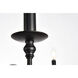 Rohan 6 Light 36 inch Matte Black Chandelier Ceiling Light