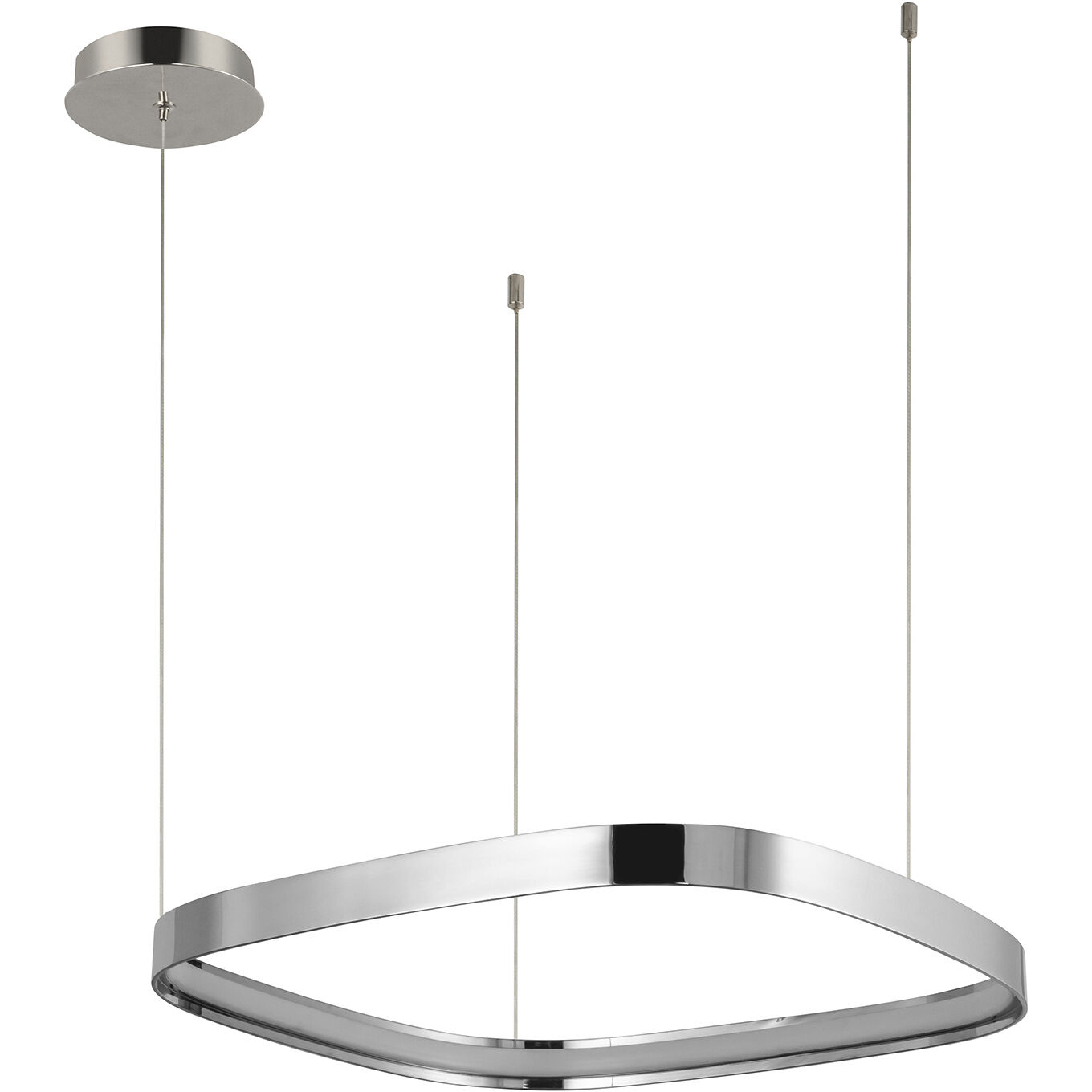 Yukon LED 19.75 inch Polished Nickel Pendant Ceiling Light