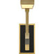 Sauvity LED 4.75 inch Soft Brass and Coal Wall Sconce Wall Light