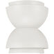 Jensen 2 Light 12 inch Matte White Sconce Wall Light