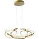 Canada LED 27.6 inch Gold Chandelier Ceiling Light