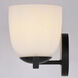 Bosworth 3 Light 22 inch Matte Black Bathroom Light Wall Light