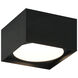 Caravon LED 5.5 inch Matte Black Flush Mount Ceiling Light