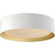 Echo LED 16 inch White/Gold Flush Mount Ceiling Light