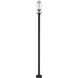 Sana 2 Light 114.25 inch Black Outdoor Post Mounted Fixture