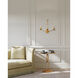 Flannery 3 Light 22.75 inch Contemporary Gold Leaf Wall Sconce Wall Light