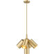 Lumina 5 Light 17 inch Modern Gold Chandelier Ceiling Light